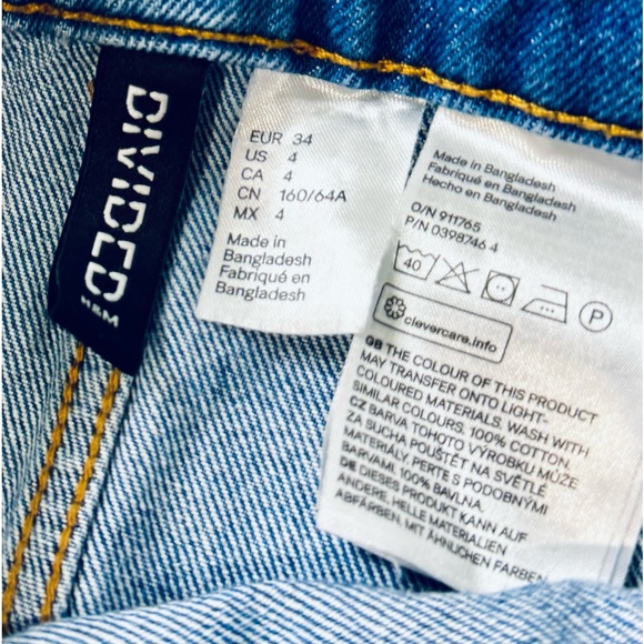 Divided Denim Skirt Back To School Mini Jean Skirt Size 4 / X SMALL NEW! - Picture 13 of 16